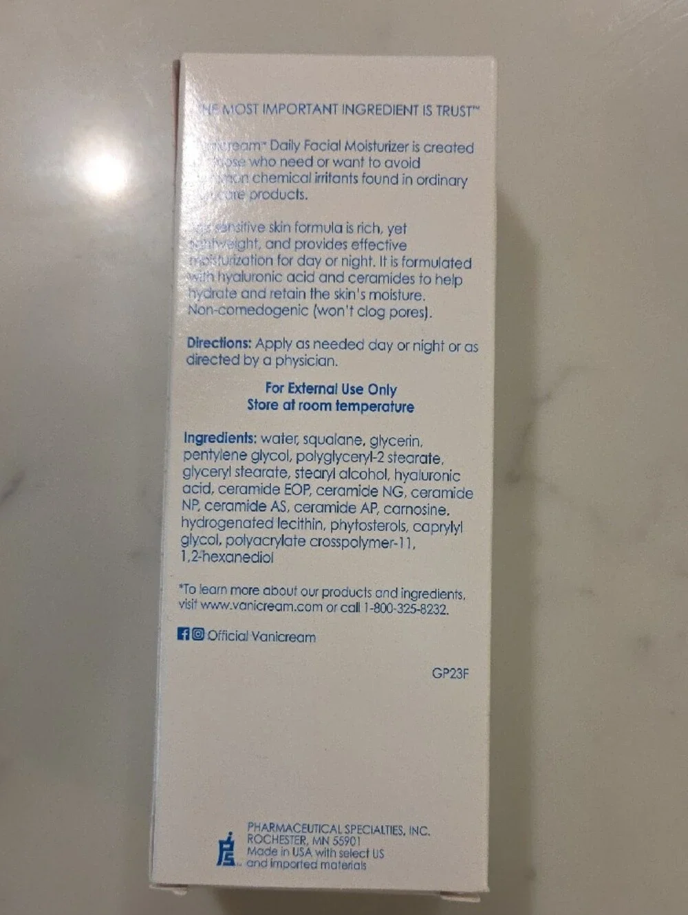 Vanicream Daily Facial Moisturizer 3 Pack